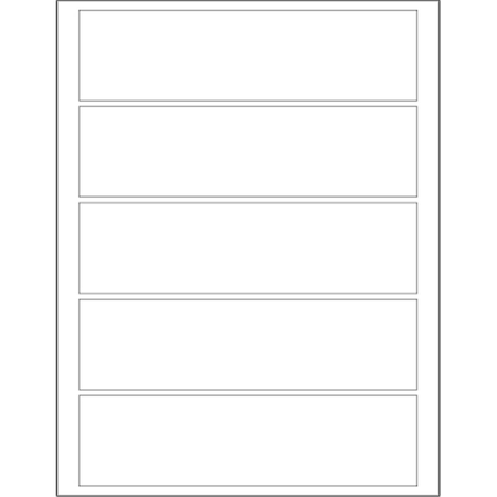 Bondad 7.5 x 2 in. White Rectangle Laser Labels, 500PK BO2536969